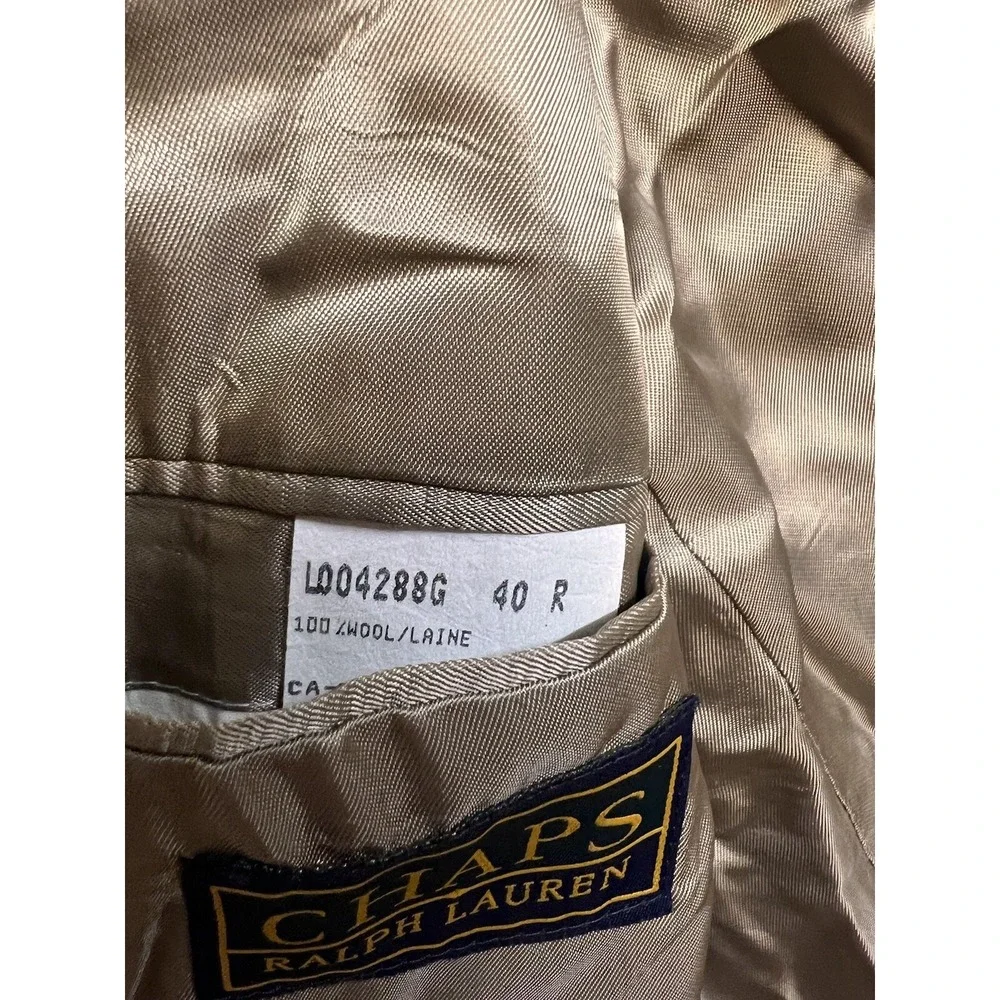 Chaps Ralph Lauren Men's Suit Coat Size 40 R Suit‎ Coat Blazer